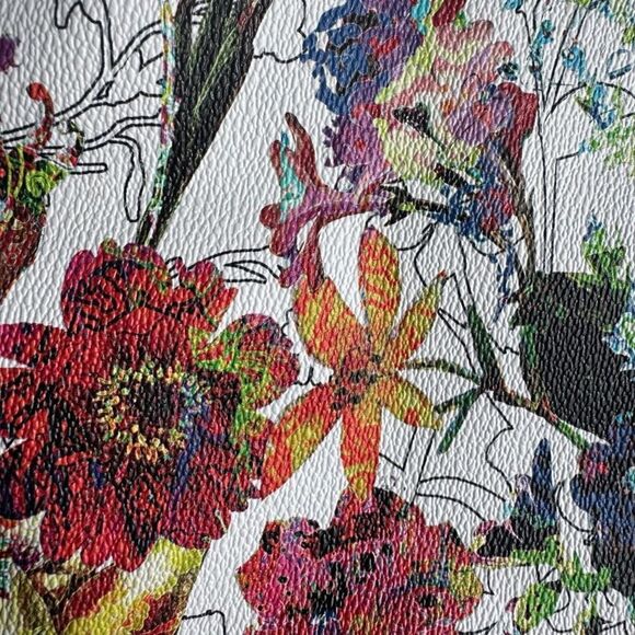 Elliot Lucca Large Floral Shoulder Tote Bag - Picture 5 of 9